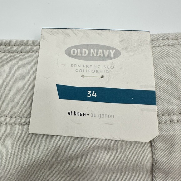 Old Navy Khaki Chino Shorts Mens Size 34 NWT Brand New - Picture 5 of 13